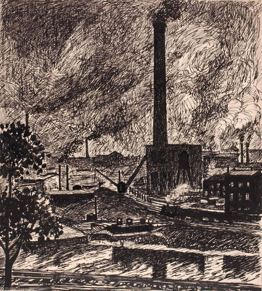 Untitled (industrial Scene) — Henry Lyman Saÿen