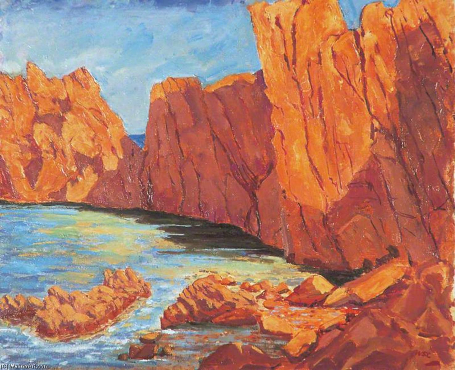 Red Rocks In The South Of France — Winston Spencer Churchill