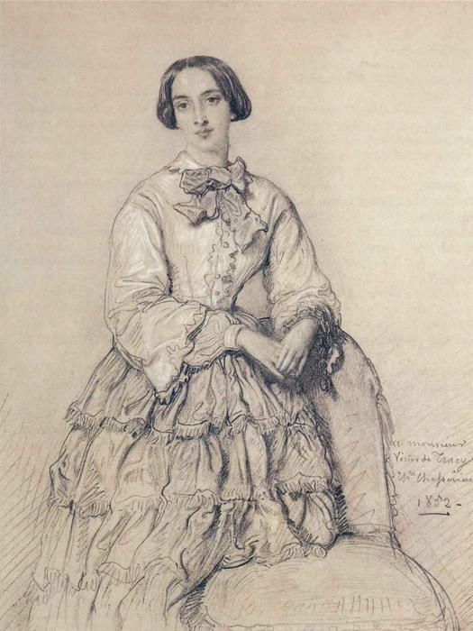 Portrait Of Comtesse Du Magnoncourt, Née Mary De Tracy — Théodore Chassériau