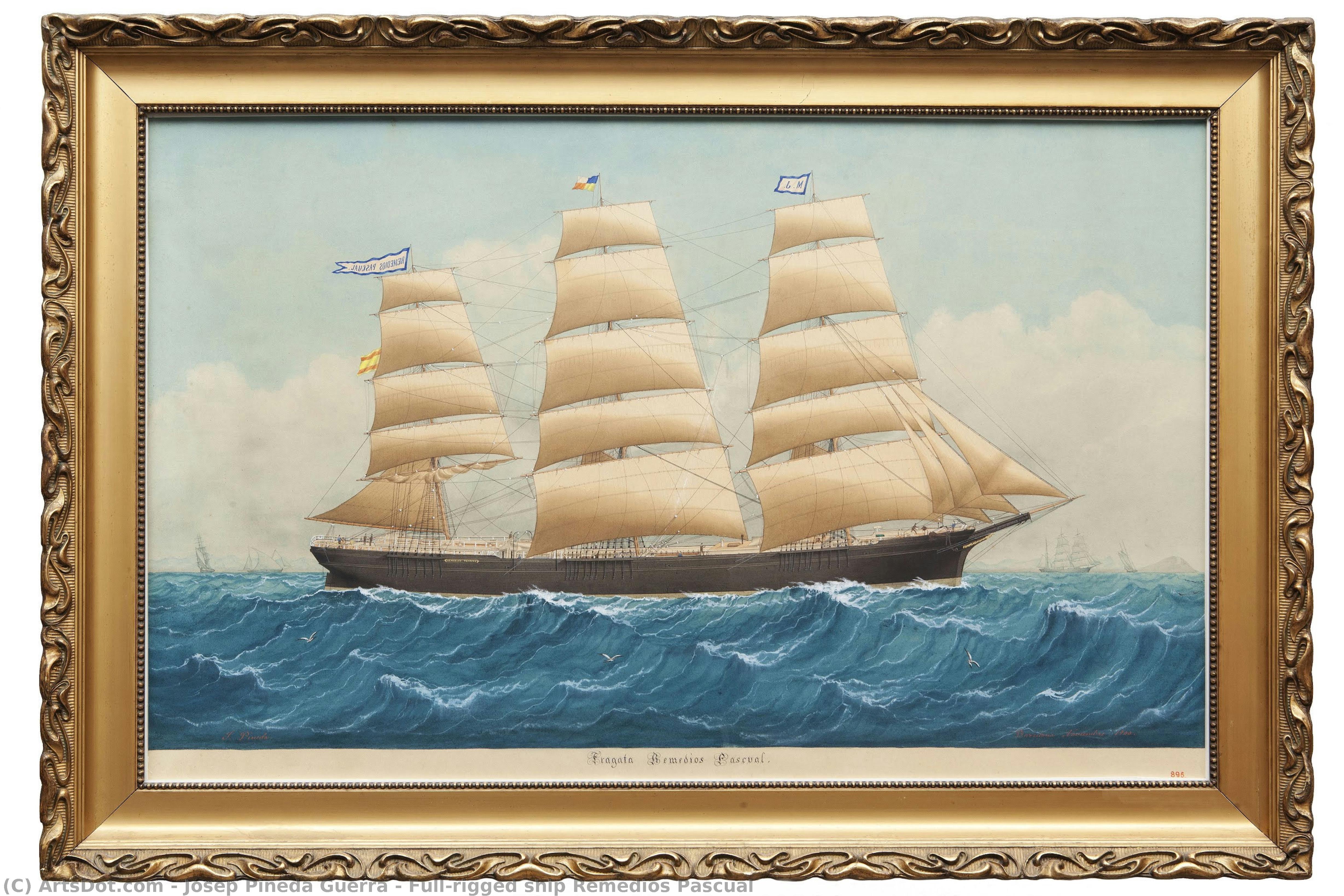 Full-rigged Ship Remedios Pascual — Josep Pineda Guerra