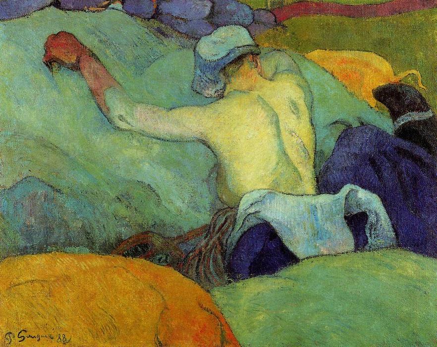 En El Calor Del Día (también Conocida Como Mujer Con Cerdos) — Eugène Henri Paul Gauguin