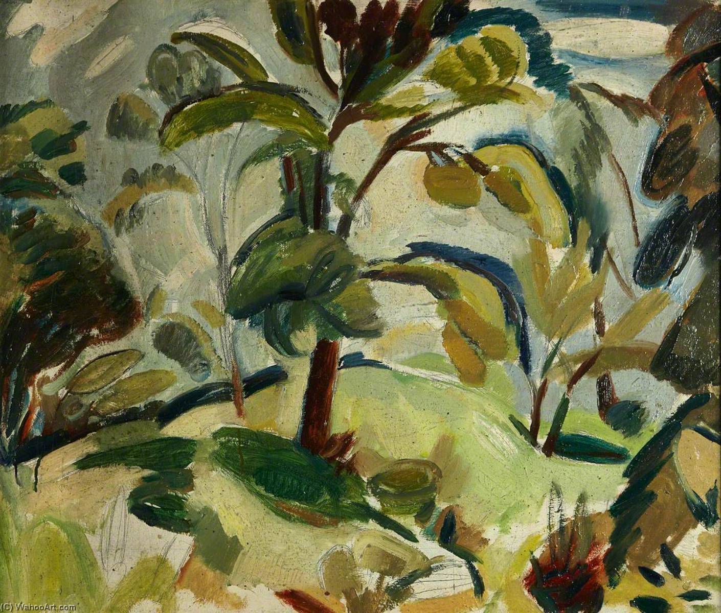 Árboles Con Follaje — Sir William George Gillies