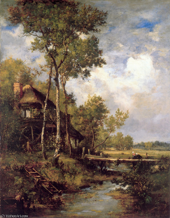The Old Windmill Near Barbizon — Narcisse Diaz De La Peña
