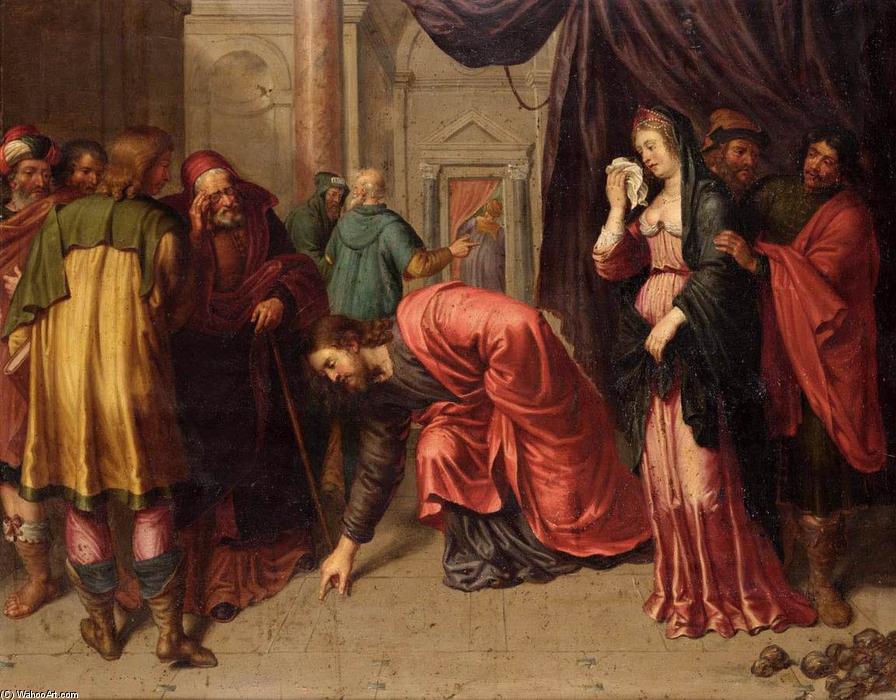 Christ And Fhe Adulterous Woman — Pieter Van Lint