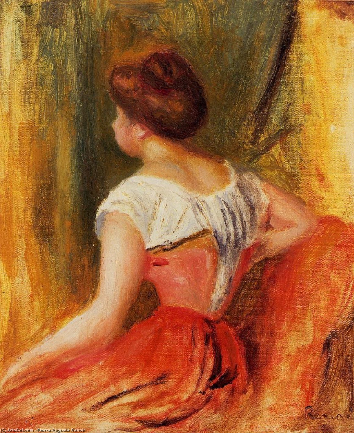 Seated Young Woman — Pierre-auguste Renoir
