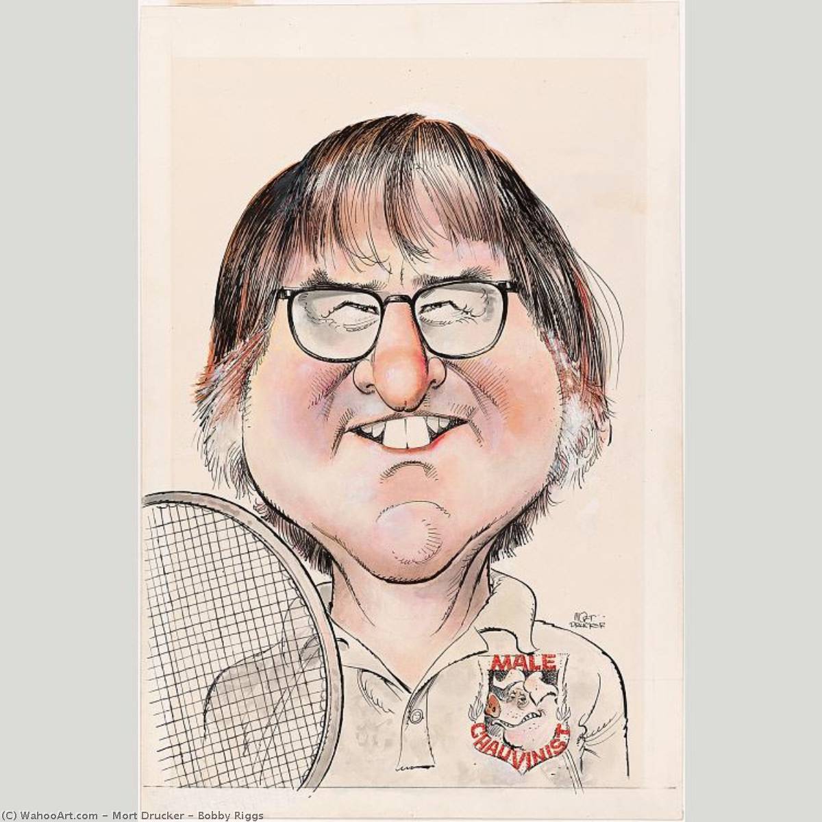 Bobby Riggs — Mort Drucker
