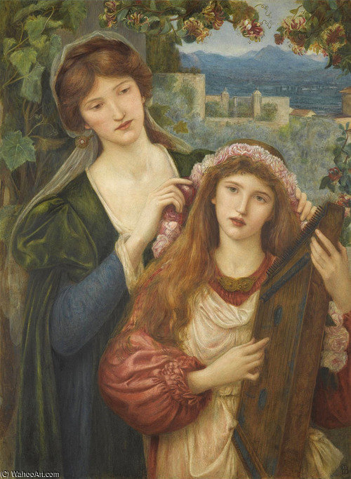 The Childhood Of St Cecily — Marie Spartali Stillman