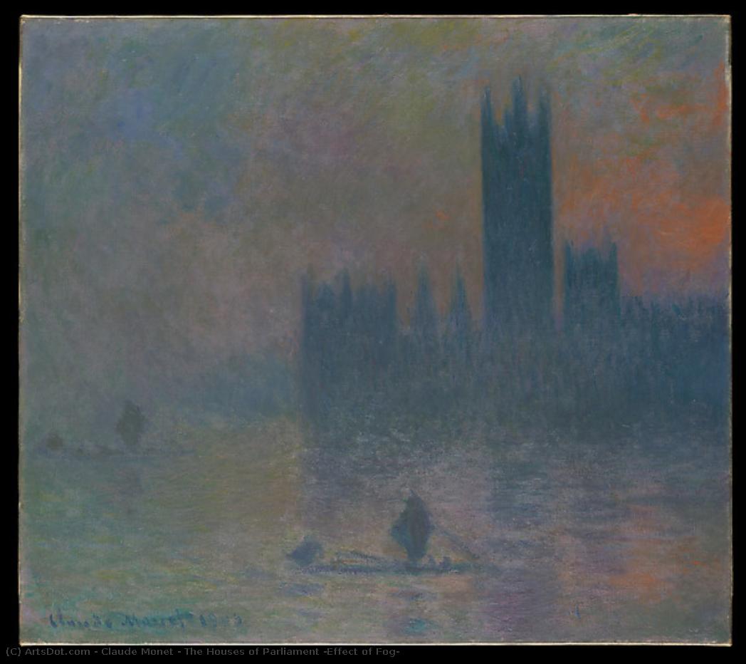 Das Parlament (effekt Von Nebel) — Claude Monet