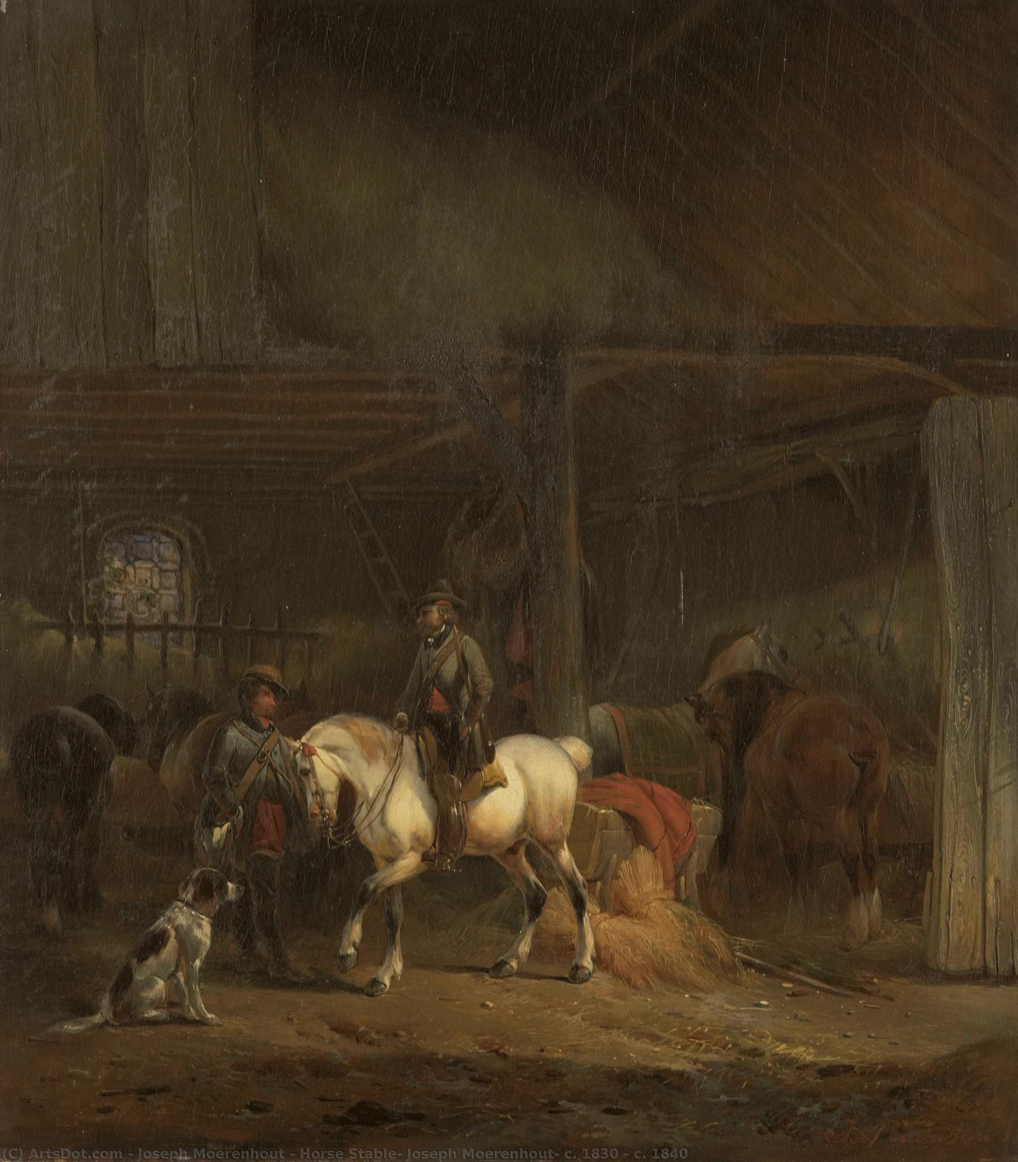Horse Stable, Joseph Moerenhout, C. 1830 - C. 1840 — Joseph Moerenhout