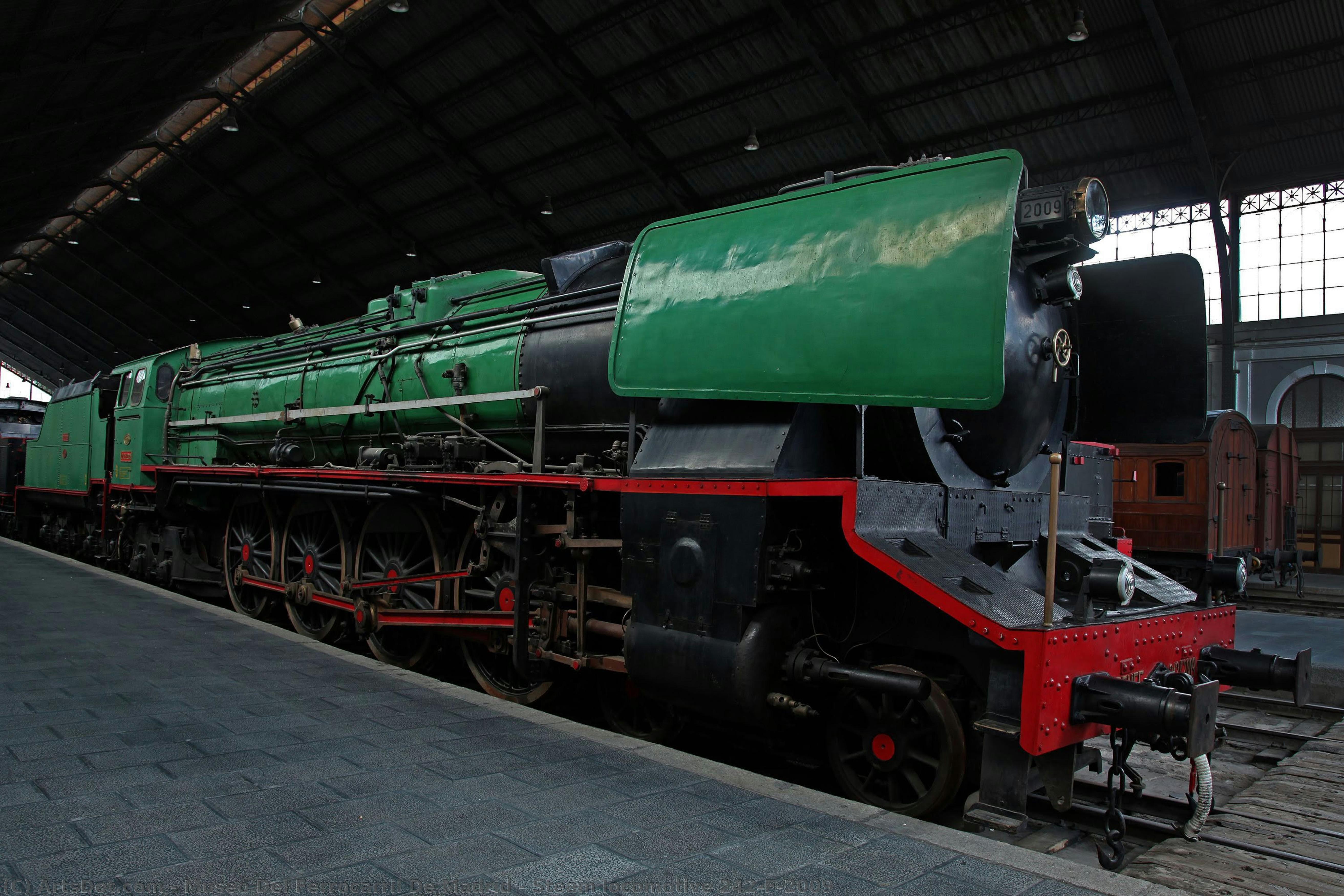 Steam Locomotive 242-f-2009 — Eisenbahnmuseum Madrid