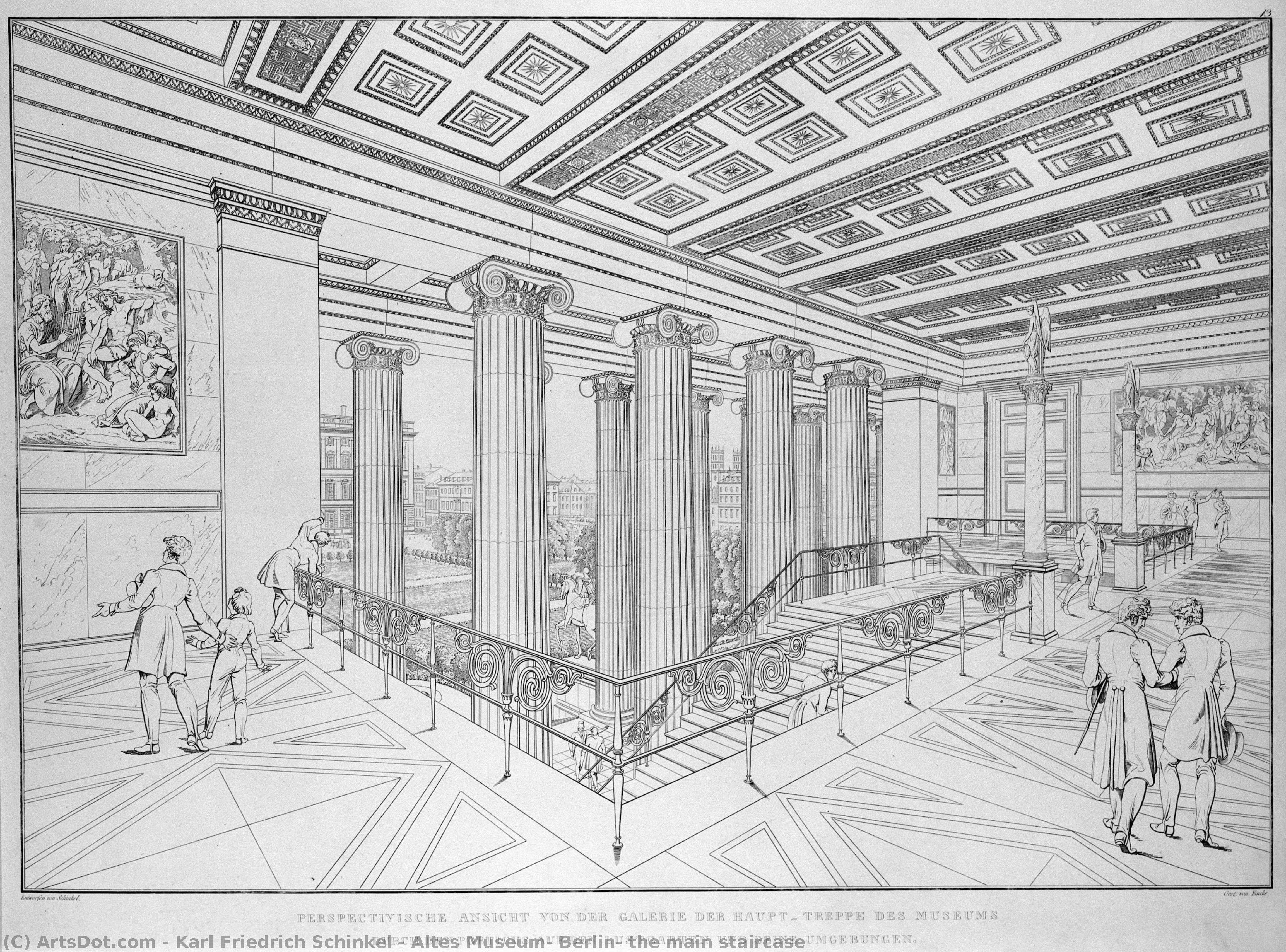 Altes Museum, Berlin: The Main Staircase — Karl Friedrich Schinkel