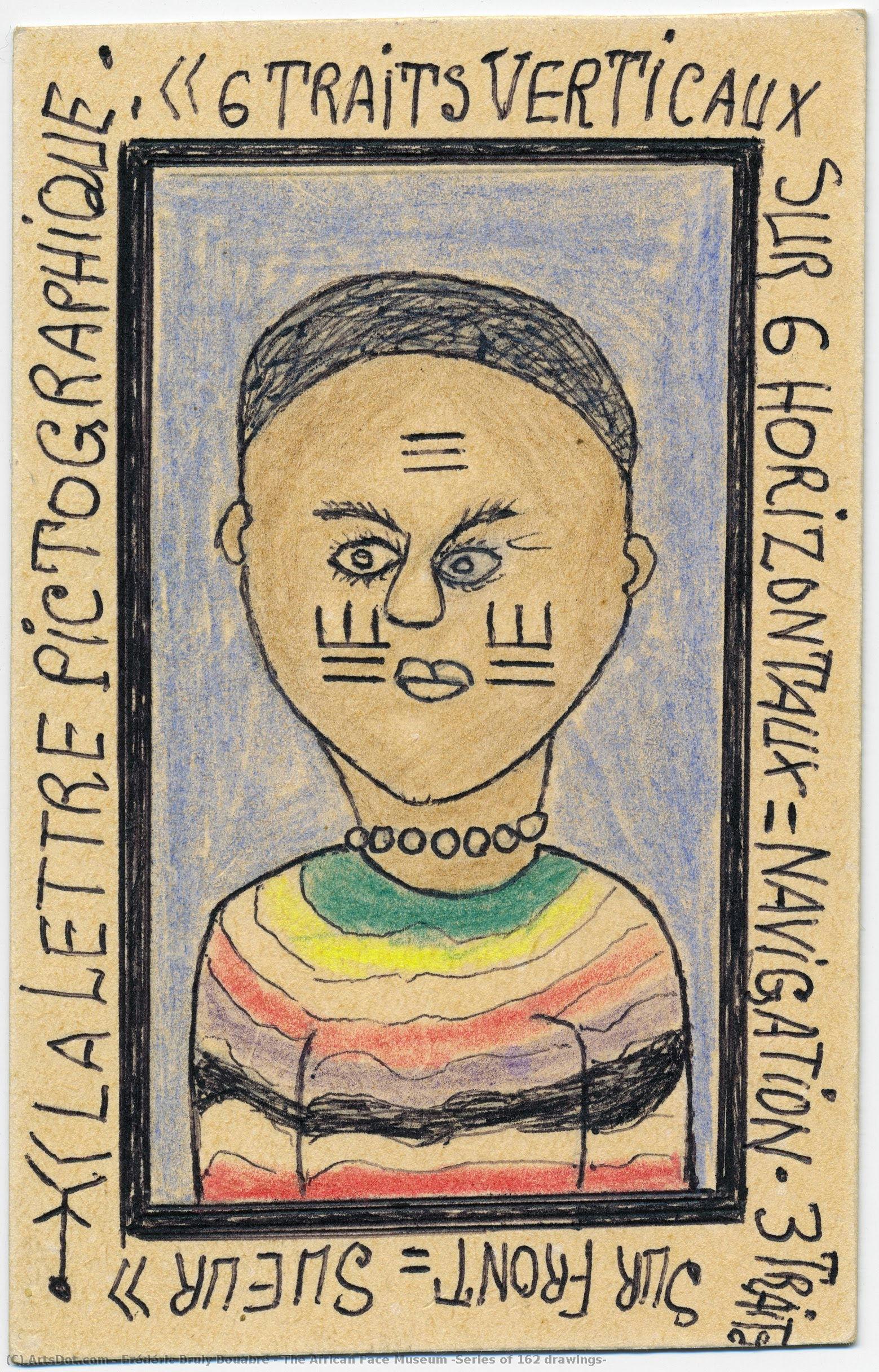 The African Face Museum (series Of 162 Drawings) — Frédéric Bruly Bouabré