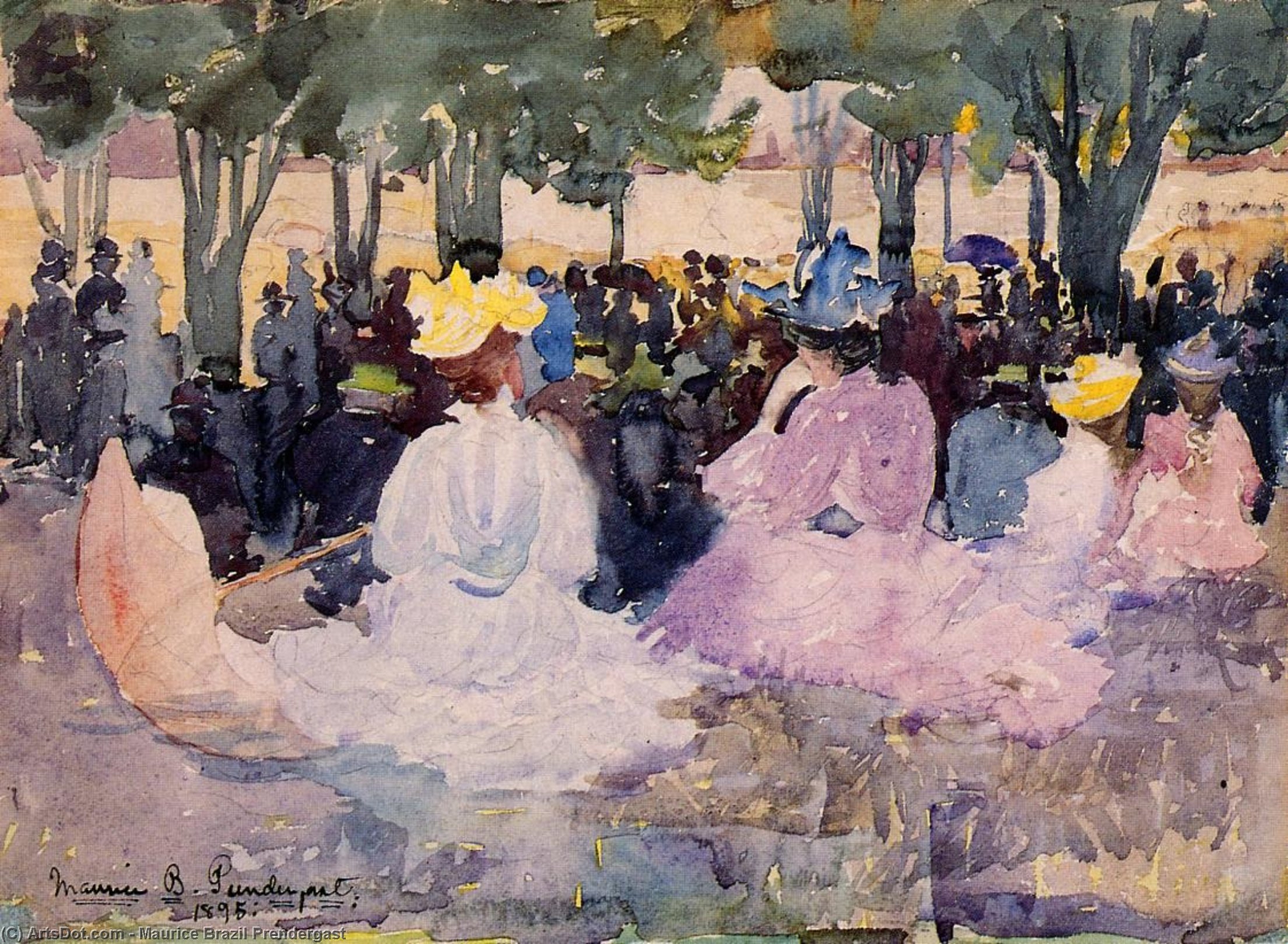 Figures On The Grass — Maurice Brazil Prendergast