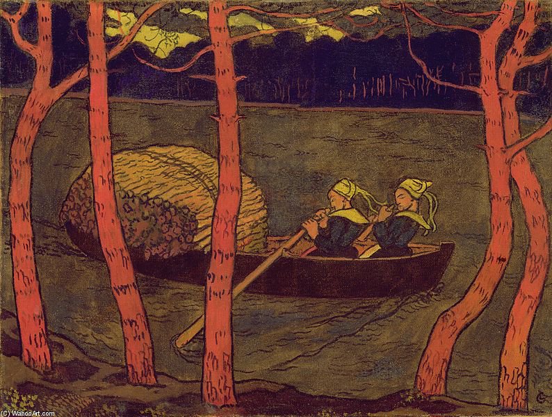 Boatwomen In Brittany — Georges Lacombe