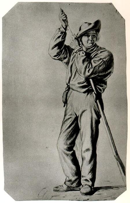 Study Of A Figure 17 — George Caleb Bingham