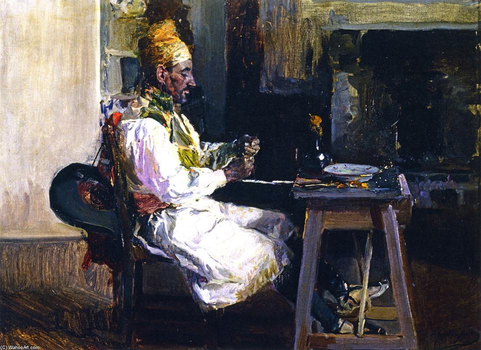 Filling The Pipe — Joaquin Sorolla