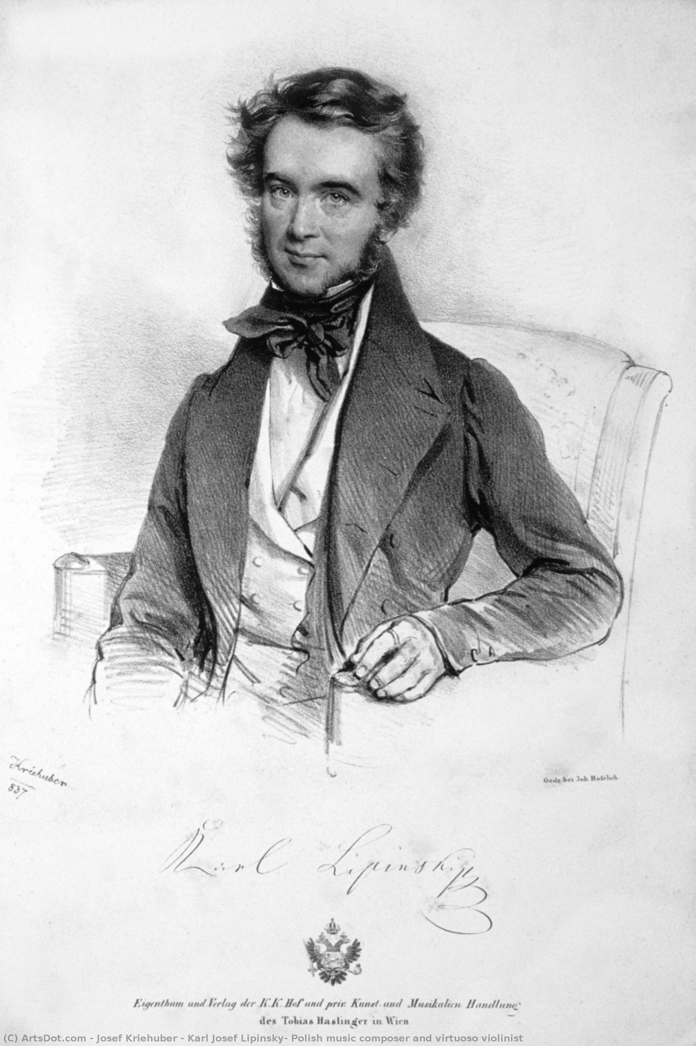 Karl Josef Lipinsky, Polish Music Composer And Virtuoso Violinist — Josef Kriehuber