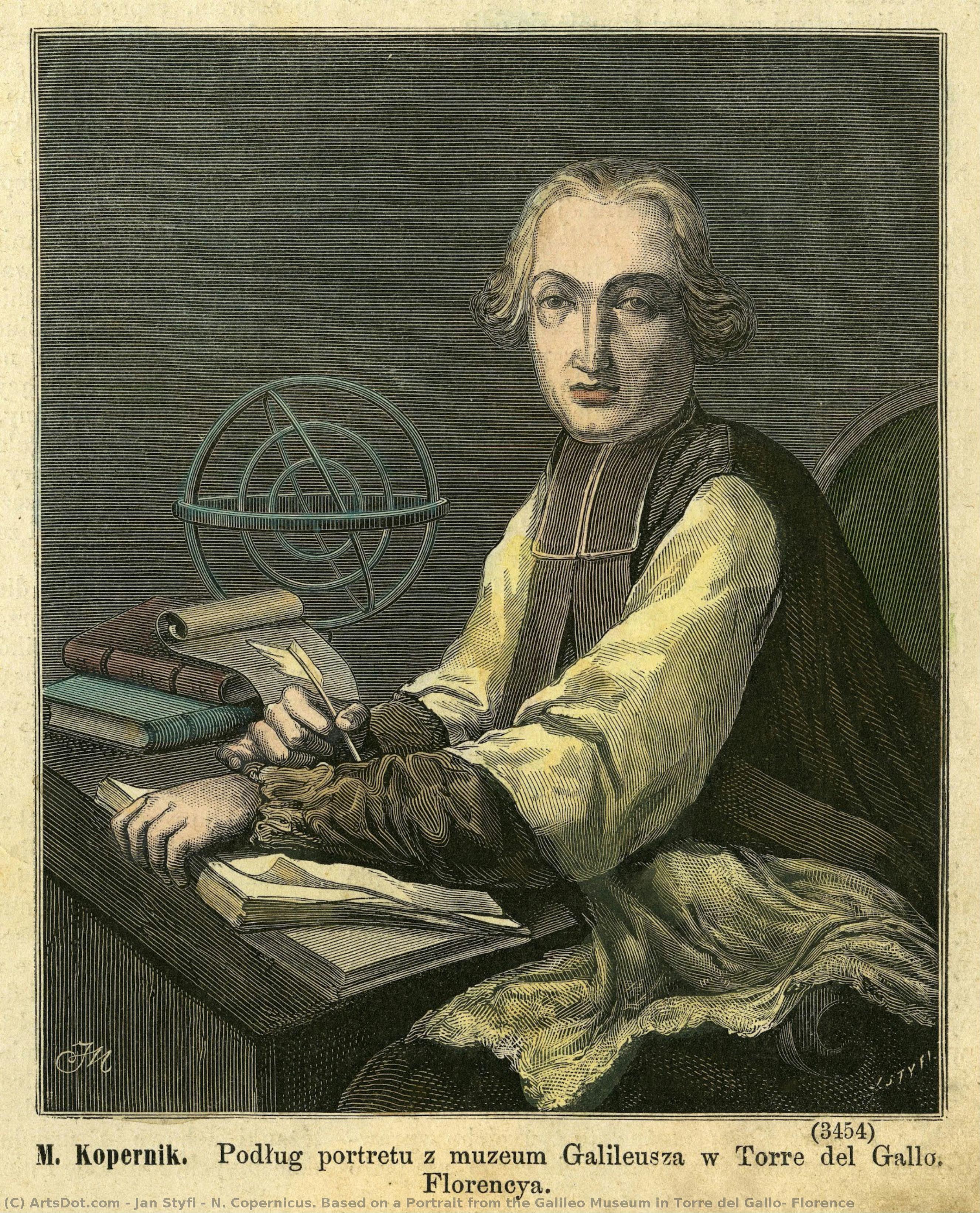 N. Copernicus. Based On A Portrait From The Galileo Museum In Torre Del Gallo, Florence — Jan Styfi