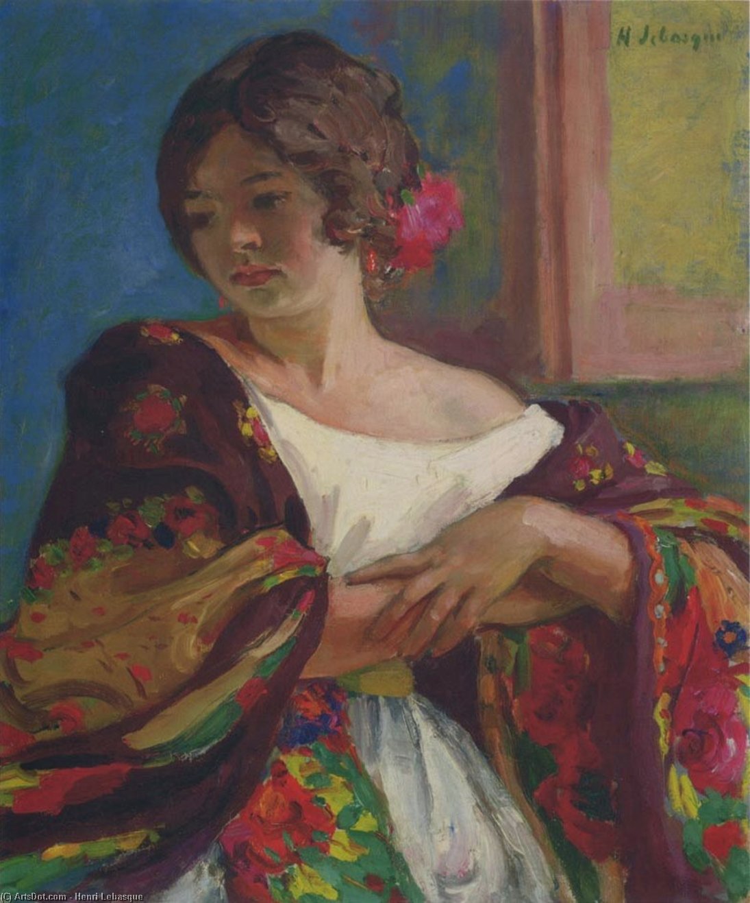 Young Woman In A Shawl — Henri Lebasque