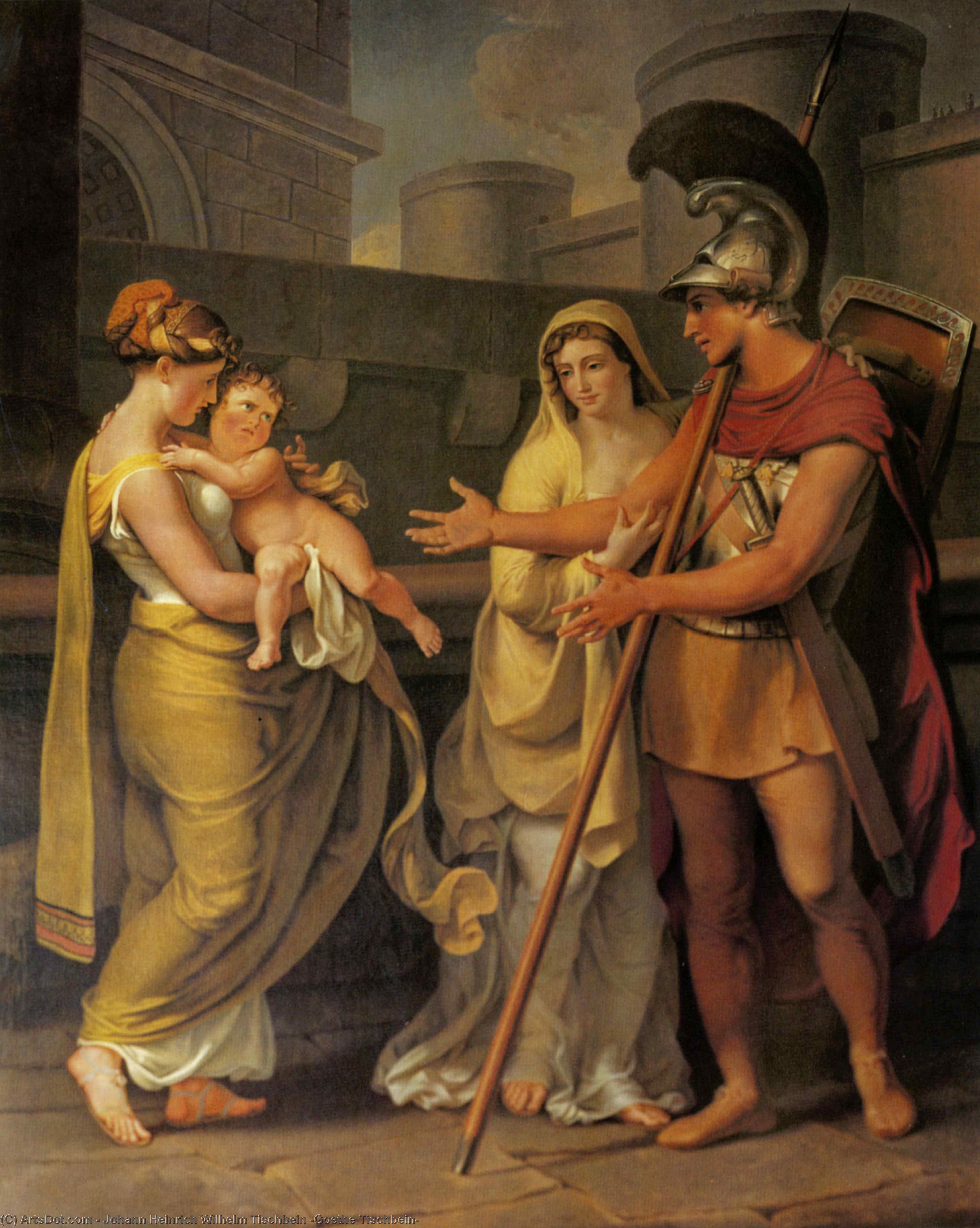 Hector's Departure From Andromache — Johann Heinrich Wilhelm Tischbein (goethe Tischbein)