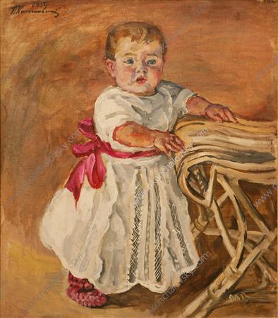 Katya At A Chair — Pjotr Konchalowski