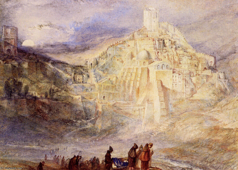 Santa Sabes And The Brook Kedron — Joseph Mallord William Turner