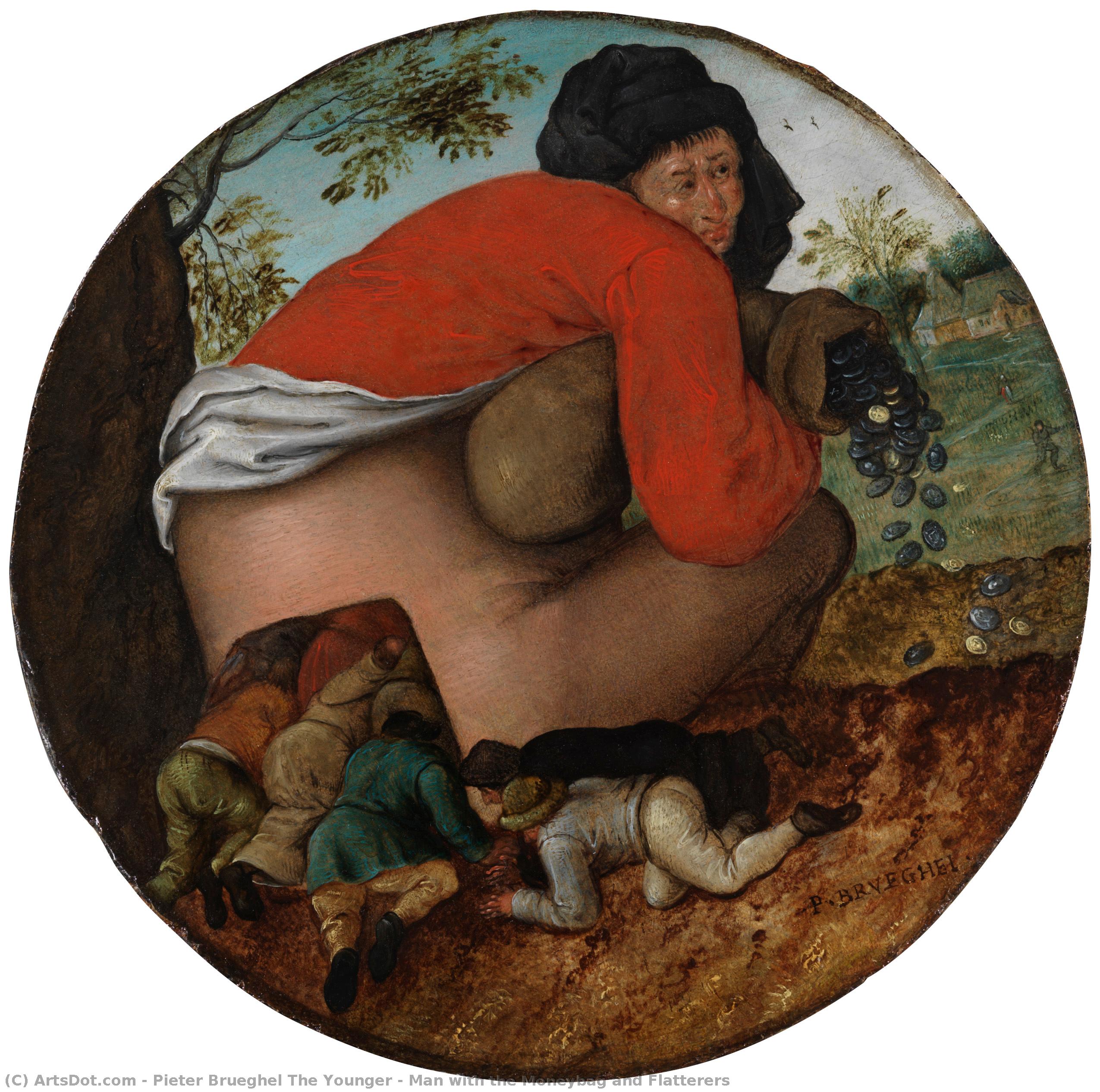 Man With The Moneybag And Flatterers — Pieter Brueghel The Younger