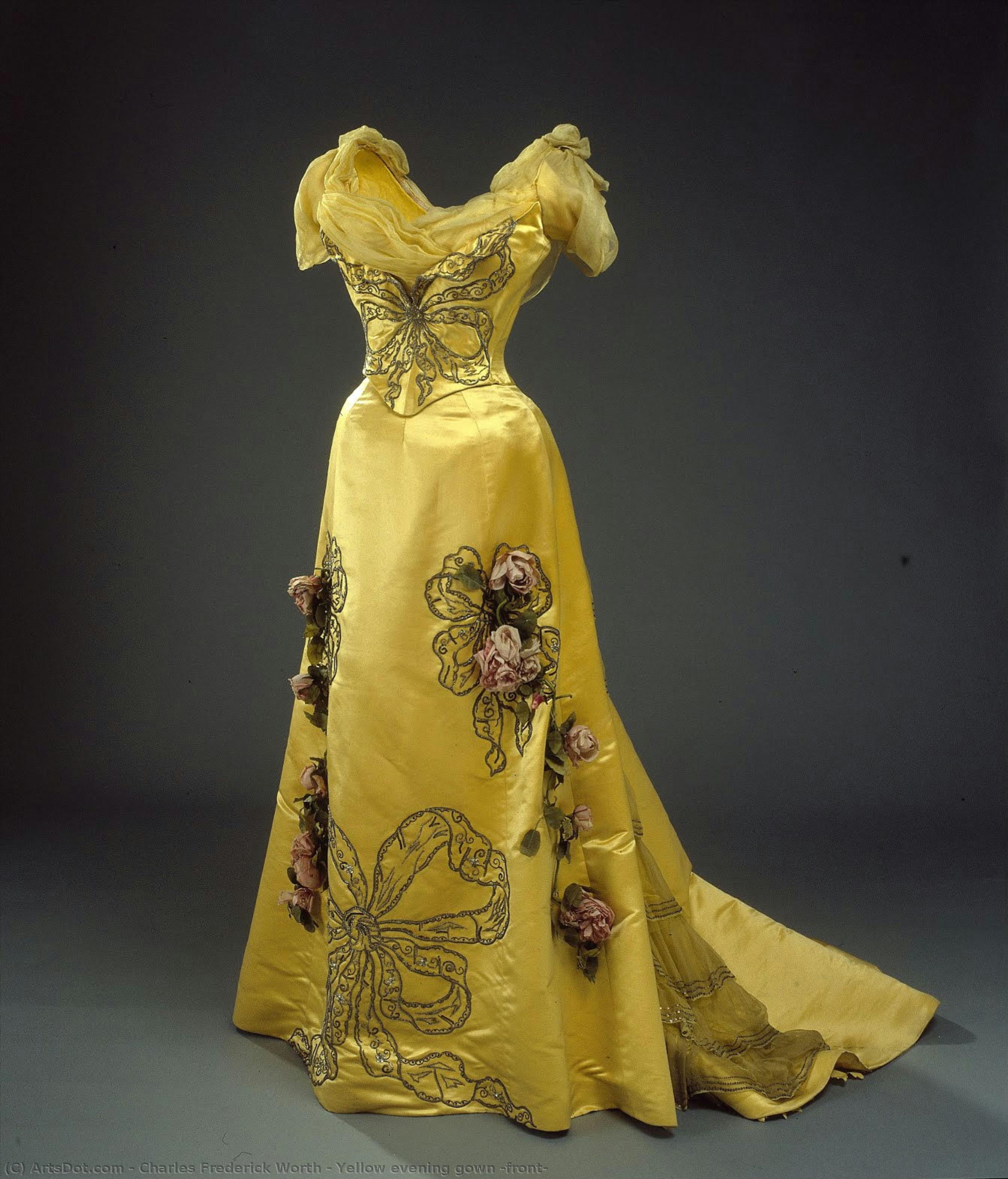 Yellow Evening Gown (front) — Čarlс Frederick Vort