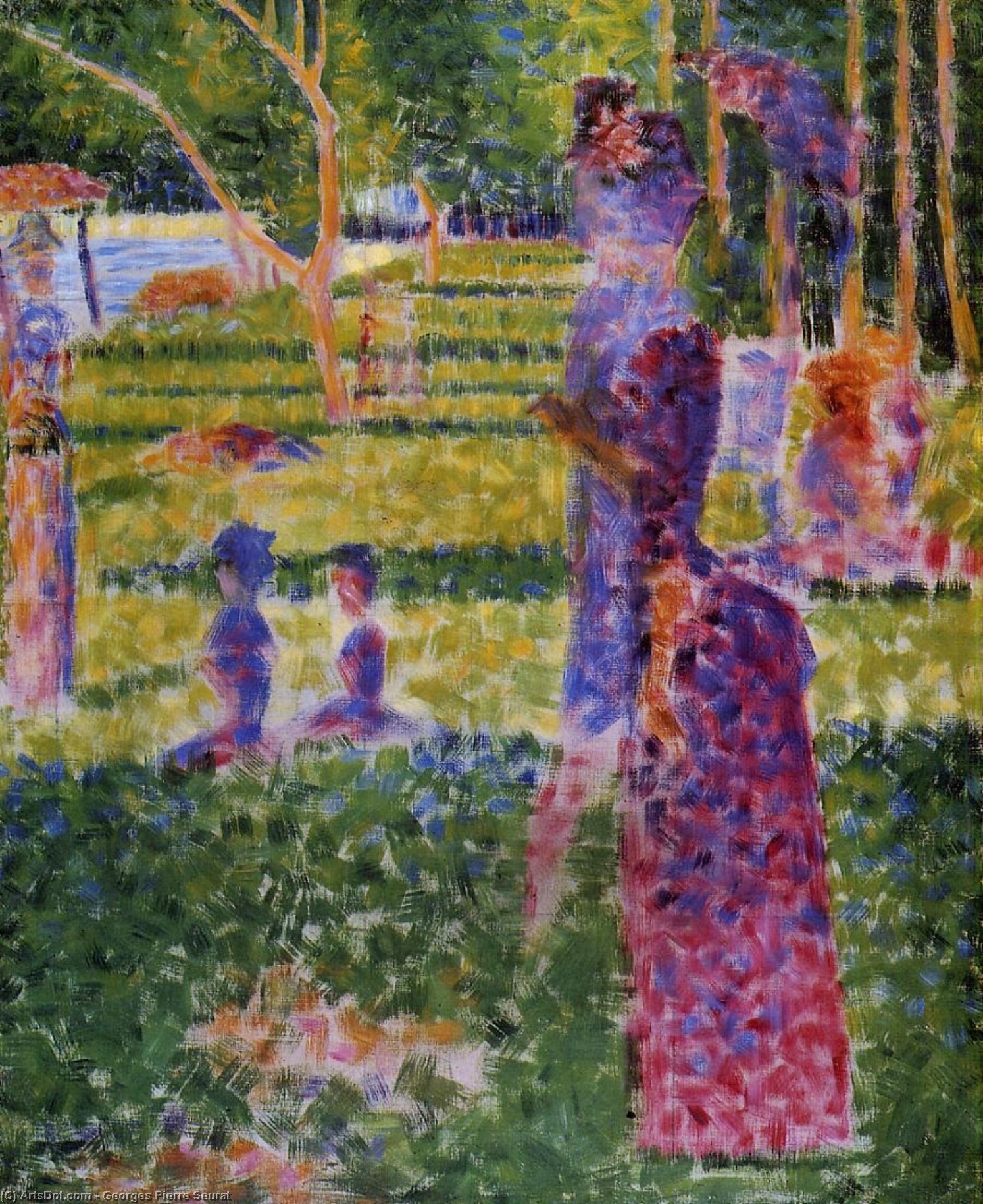 La Grande Jatte - La Pareja — Georges Pierre Seurat