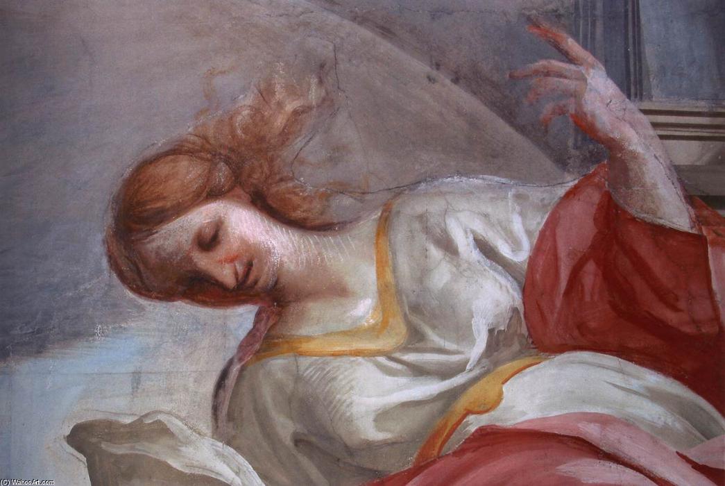 Hebe Hovering Above Hercules's Pyre (detail) — Andrea Pozzo