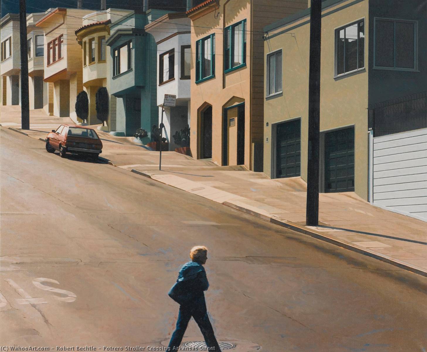 Potrero Stroller Crossing Arkansas Street — Robert Bechtle
