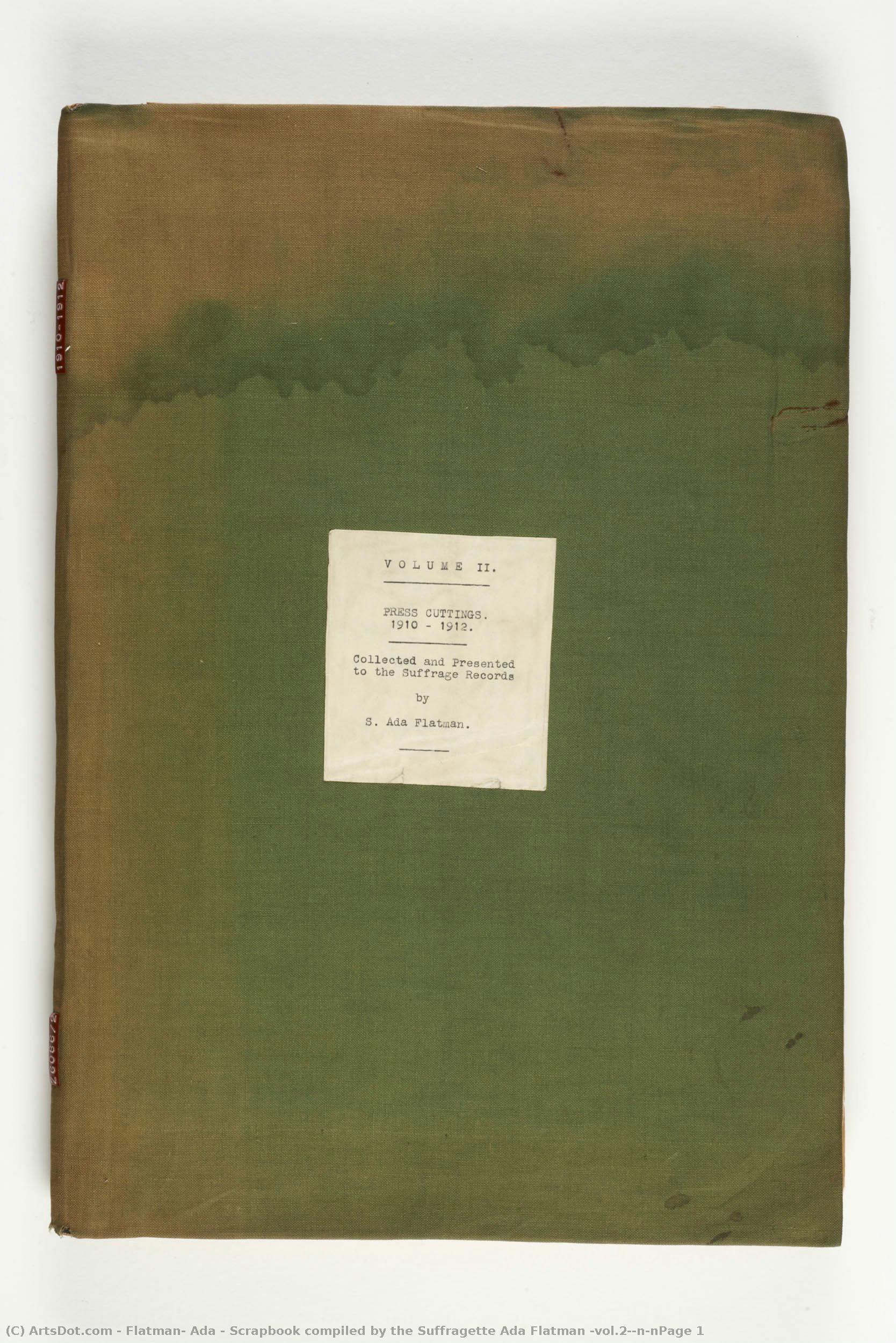 Scrapbook Compiled By The Suffragette Ada Flatman (vol.2)\n\npage 1 — Flatman, Ada
