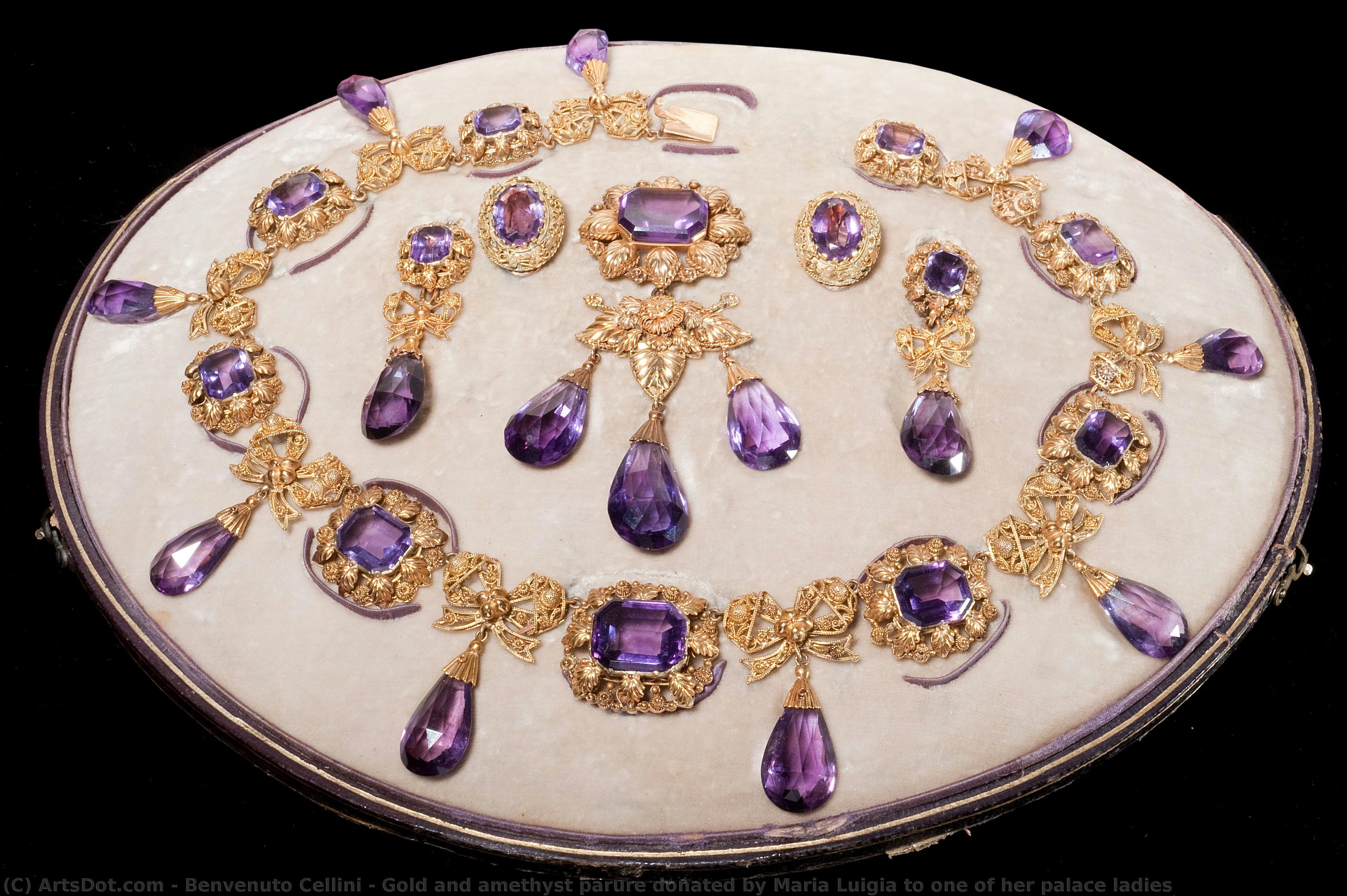 Gold And Amethyst Parure Donated By Maria Luigia To One Of Her Palace Ladies — Беневеното Челини