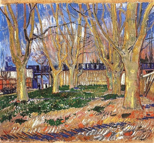 Avenue Of Plane Trees Bei Arles Bahnhof — Vincent Willem Van Gogh