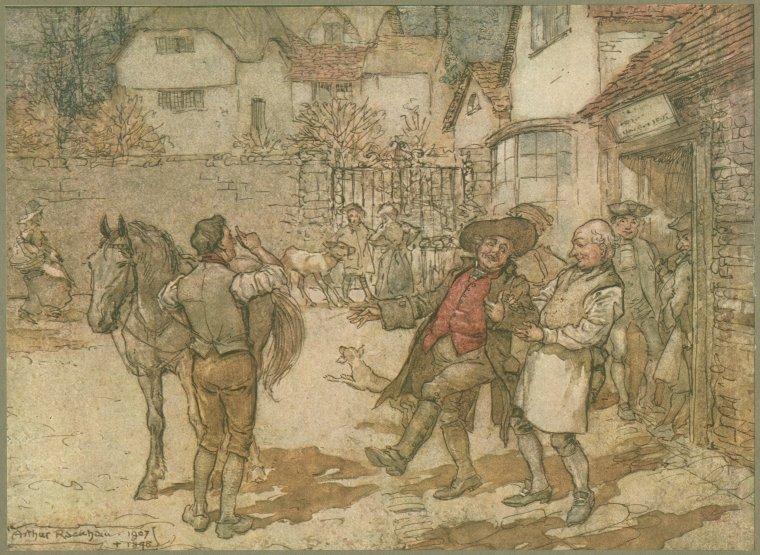 When A Score Of Ewes Had Brought In A Remarkable Profit — Arthur Rackham