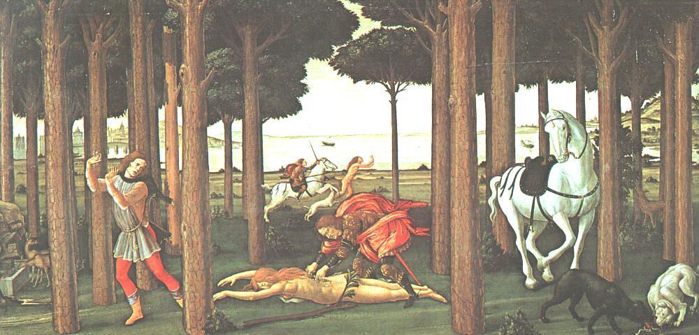 The Story Of Nastagio Degli Onesti (second Episode) — Sandro Botticelli