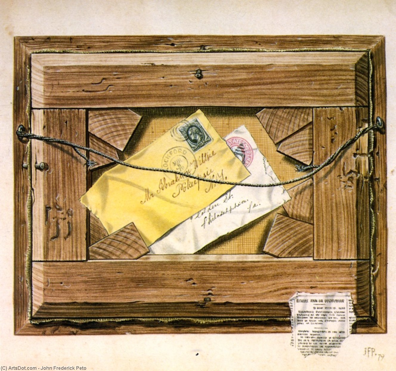 Mr. Abraham Wiltsie's Rack Picture — John Frederick Peto