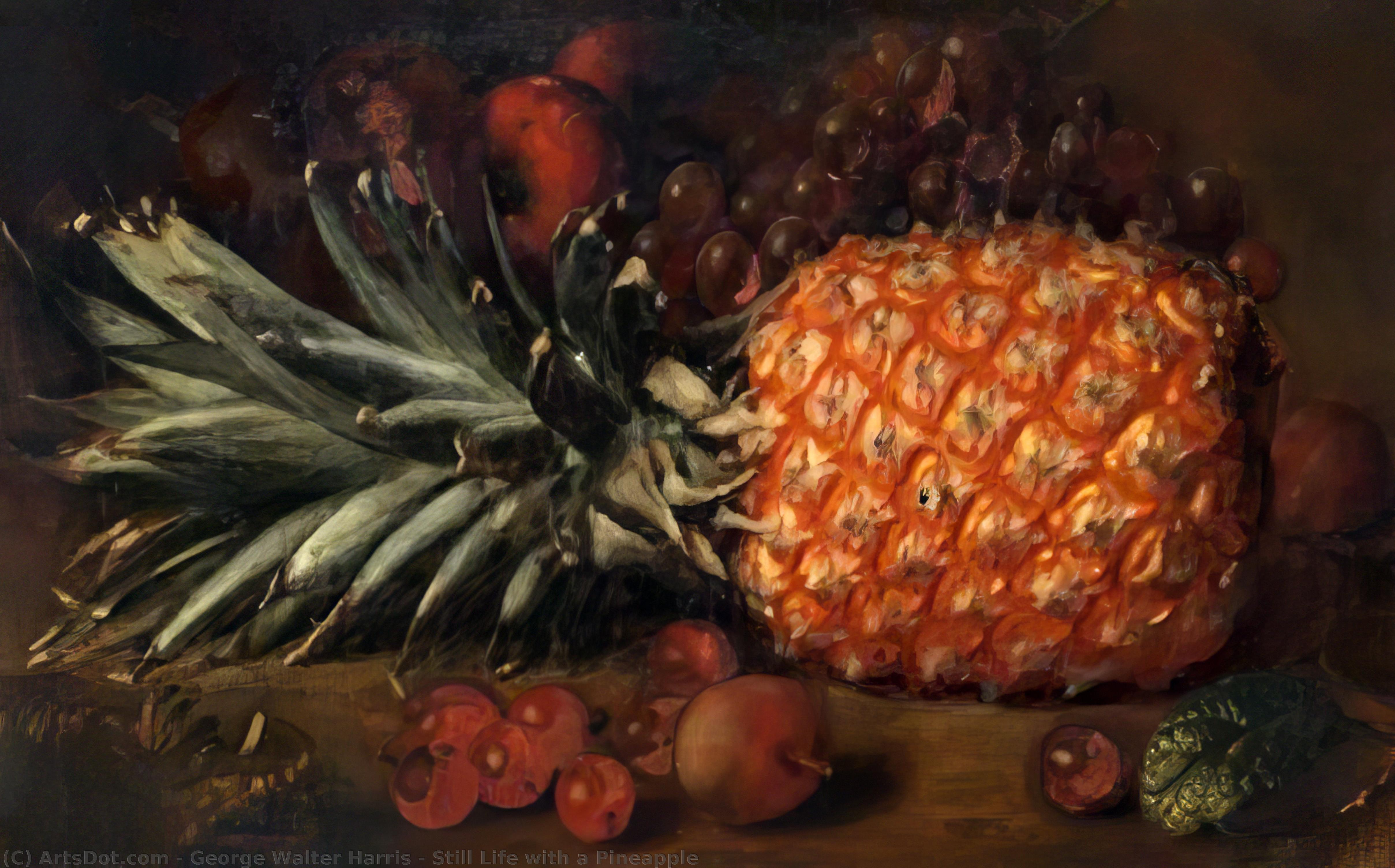 Still Life With A Pineapple — George Walter Harris