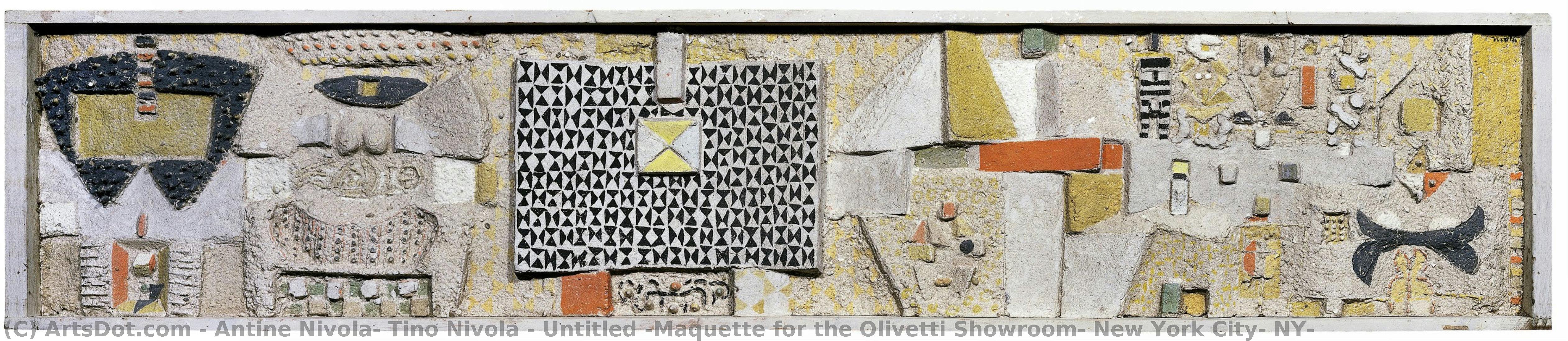 Untitled [maquette For The Olivetti Showroom, New York City, Ny] — Antine Nivola, Tino Nivola