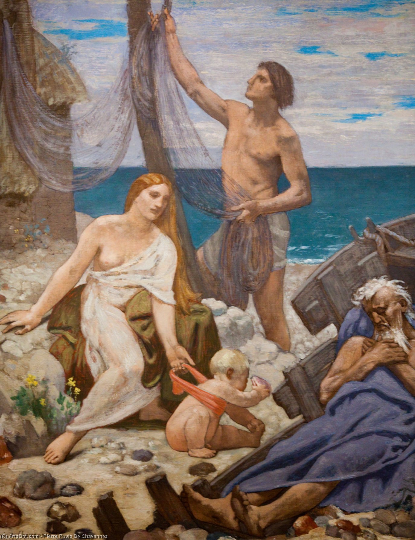 The Fisherman's Family — Pierre Cécile Puvis De Chavannes