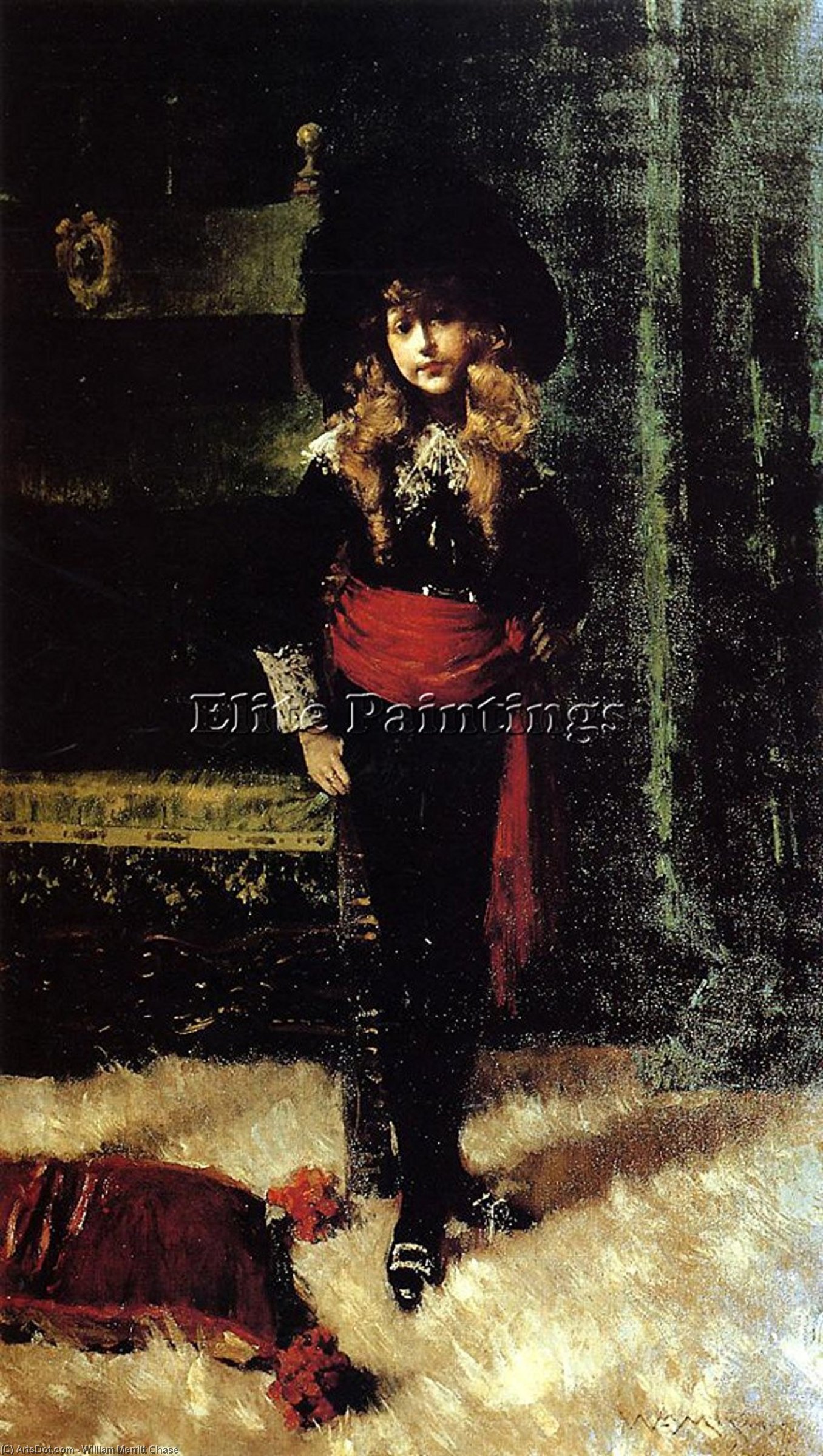 Elsie Leslie Lyde As Little Lord Fauntleroy — William Merritt Chase