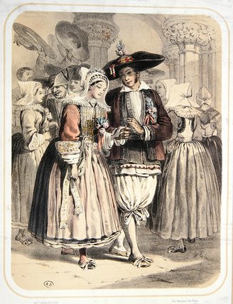 Bride And Groom From The Saille Region — François Hippolyte Lalaisse