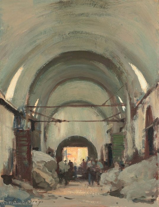 In The Covered Wool Market, Istanbul — Edward Seago