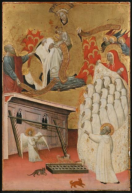 Santa Francesca Romana Clothed By The Virgin — Antonio Del Massaro Da Viterbo