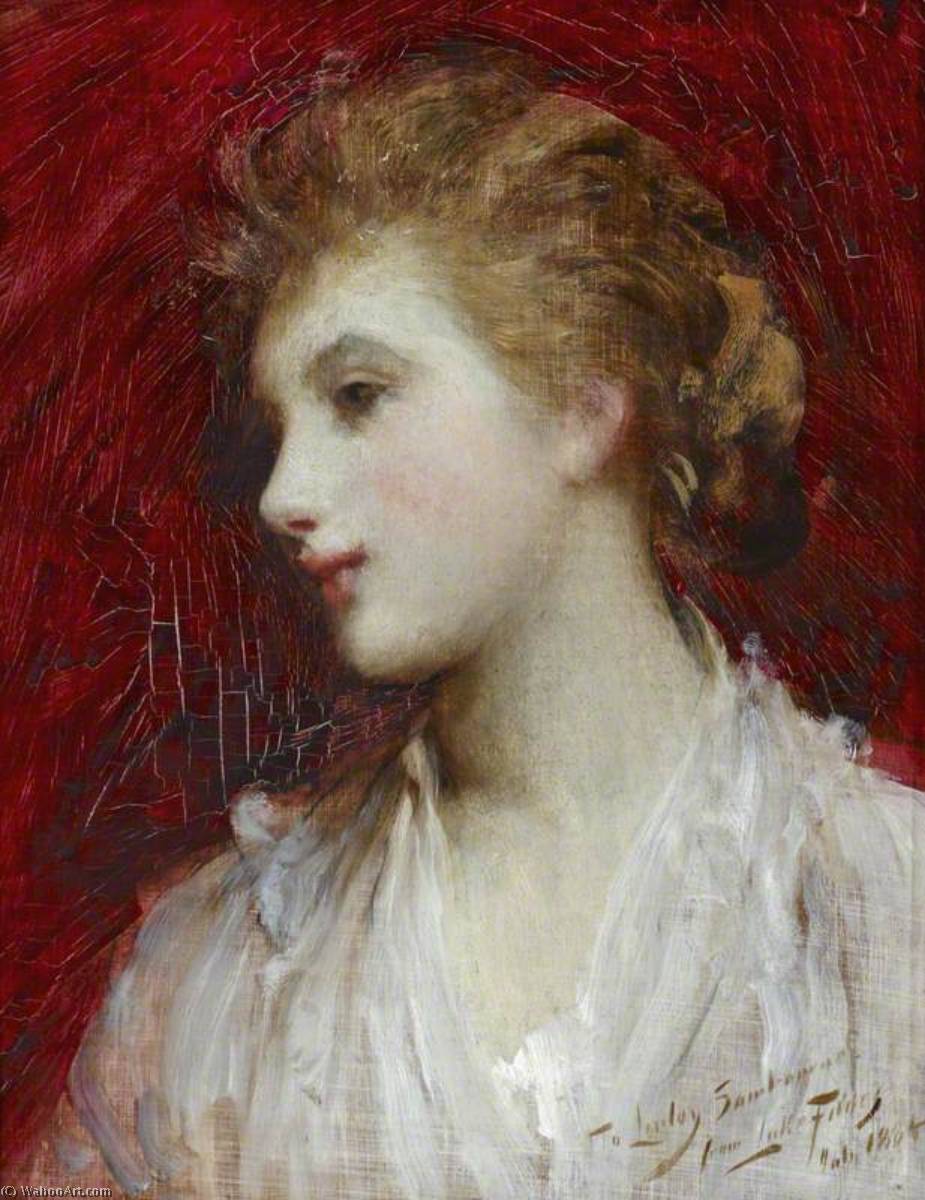 Portrait Of A Girl — Samuel Luke Fildes