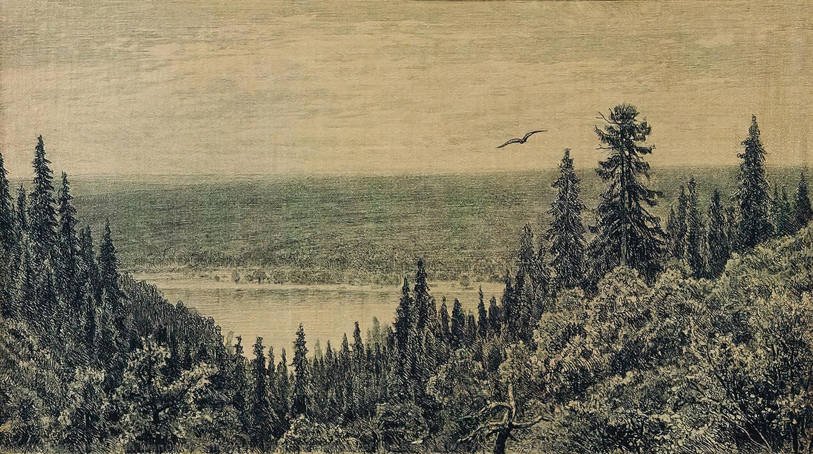 From The Banks Of The Kama River Near Yelabuga — Ivan Ivanovich Shishkin