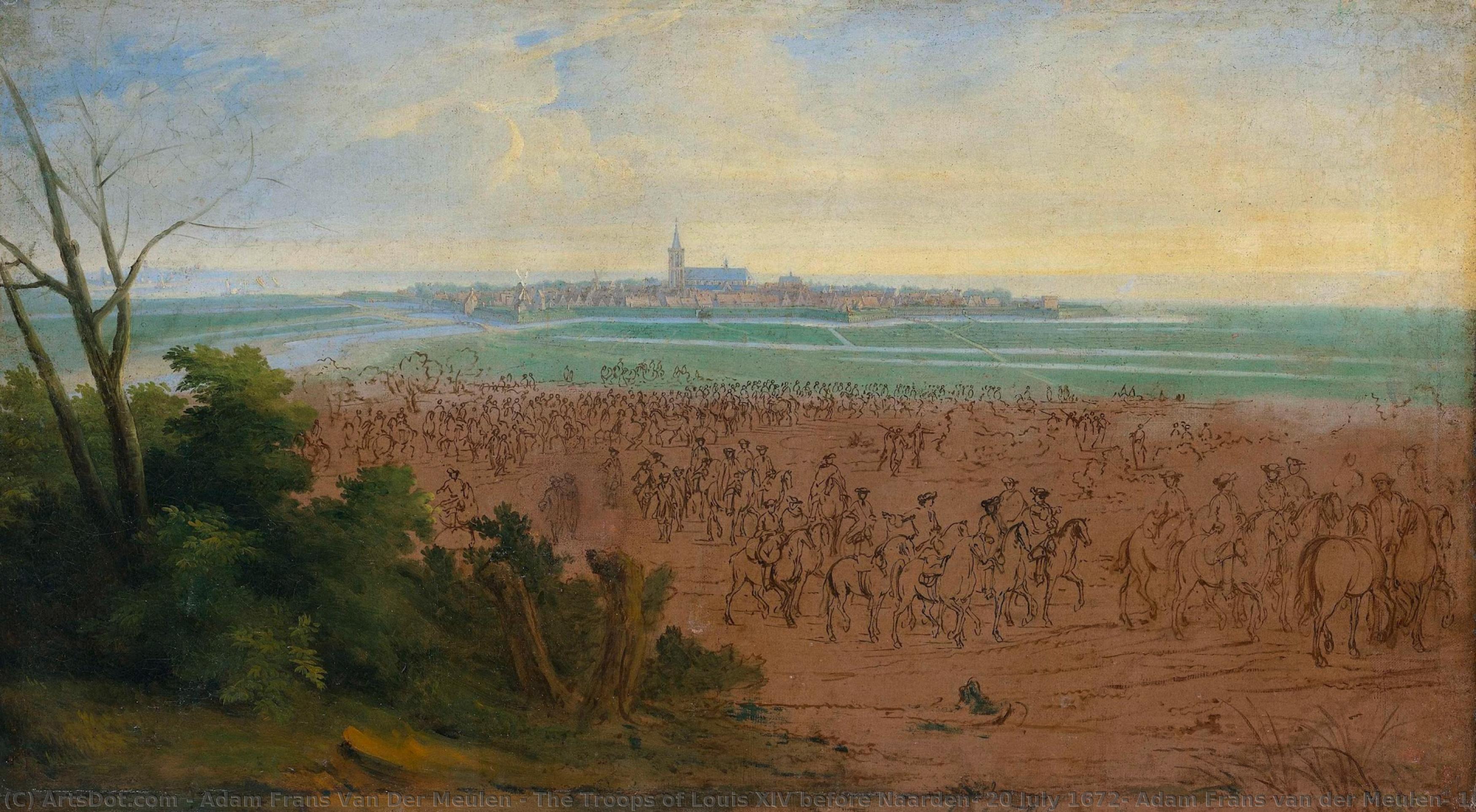The Troops Of Louis Xiv Before Naarden, 20 July 1672, Adam Frans Van Der Meulen, 1672 - 1690 — Adam Frans Van Der Meulen