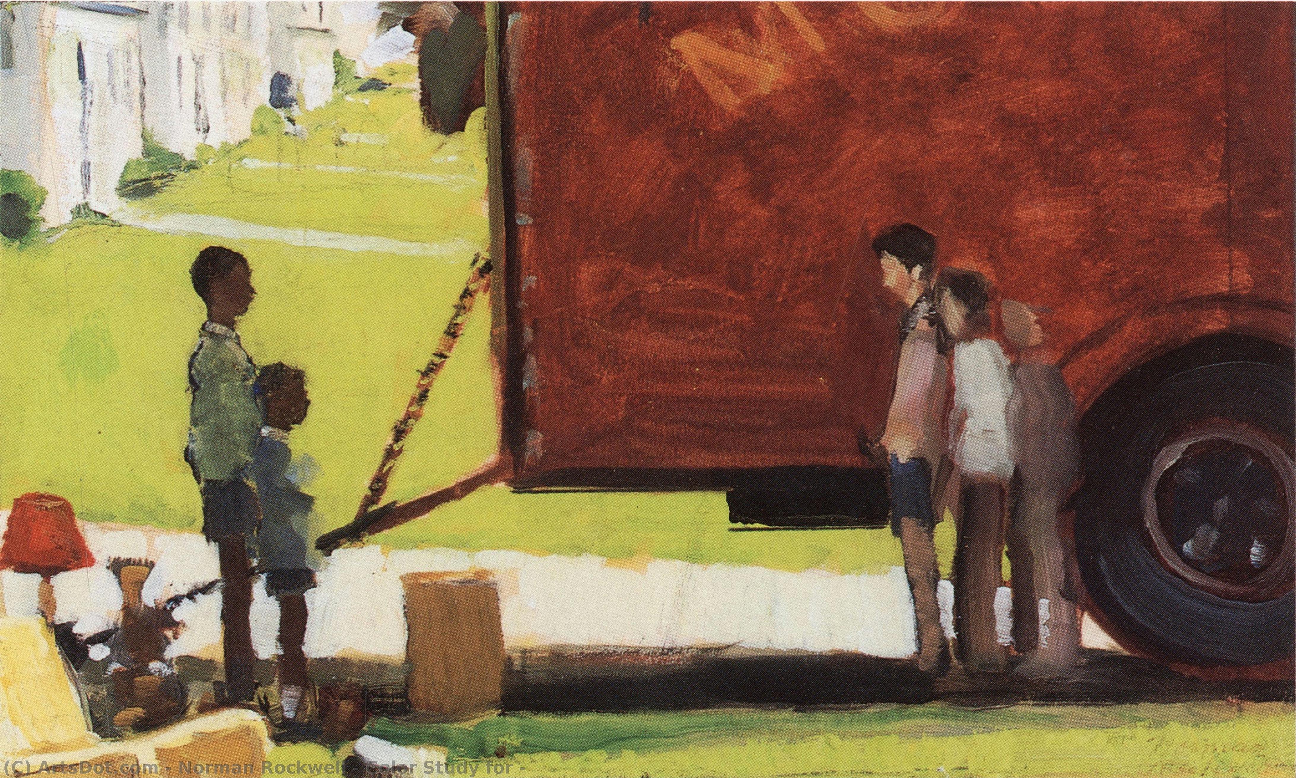 Color Study For — Норман Роквелл
