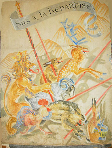 Scènes Du Roman De Renart (2 Panneaux) — Yvonne Jean Haffen