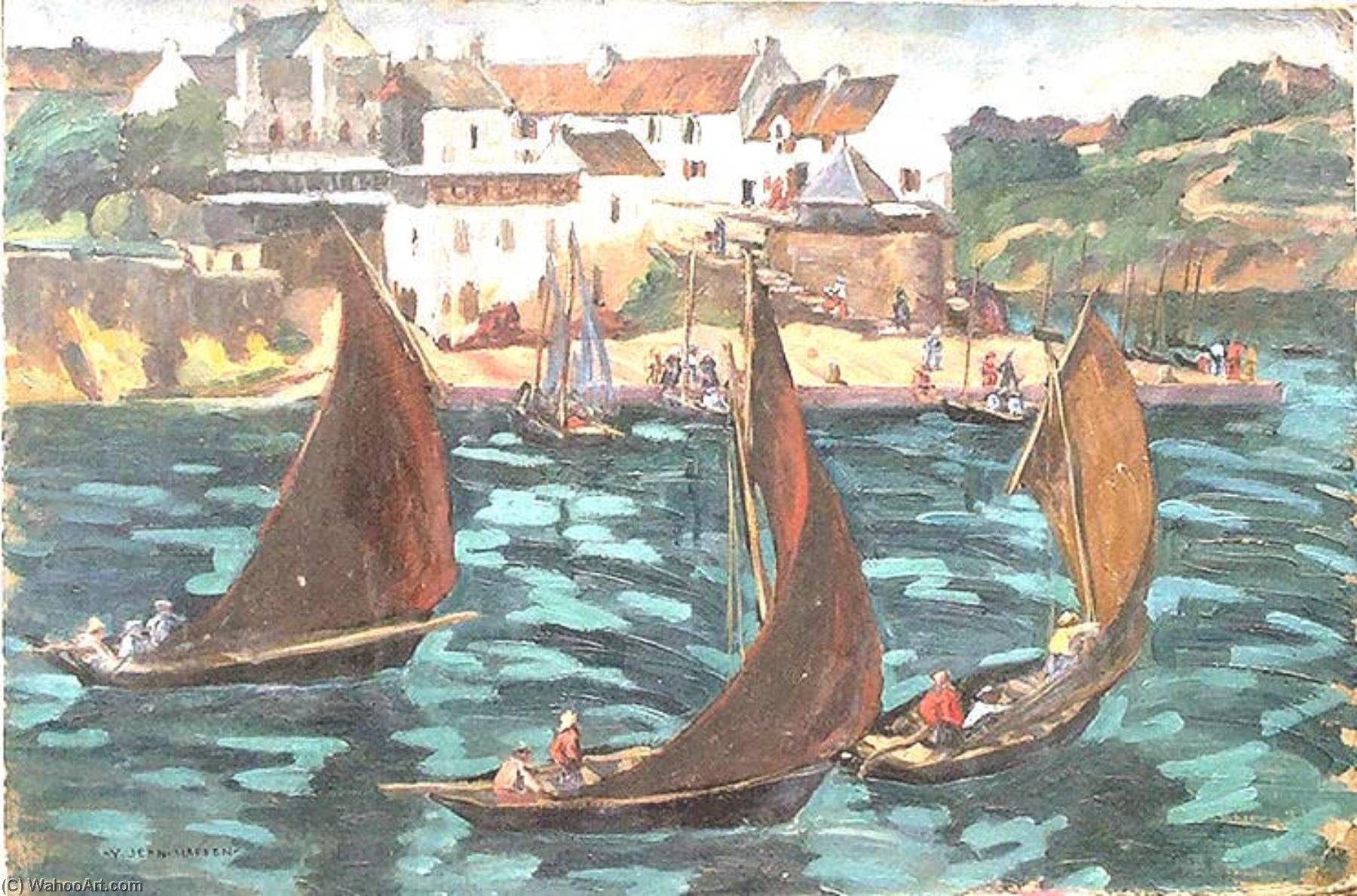 Retour De Pêche À Douëlan — Yvonne Jean Haffen